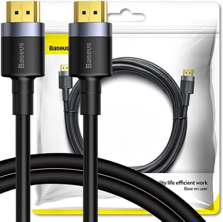 Baseus - Cafule - kabel HDMI 2.0 4K - 60 - Hz - 3D - 18 - Gbps - 3 - m - zwart - (CADKLF-G01)