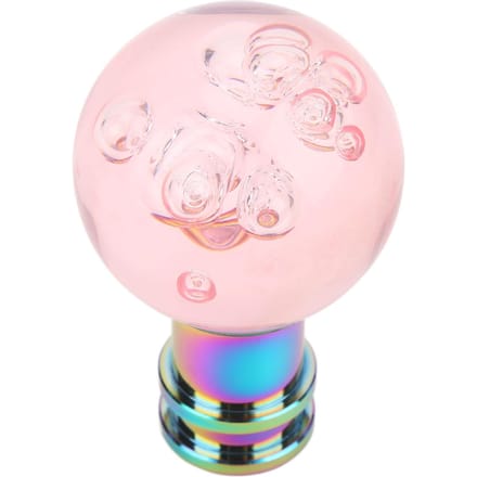 Versnellingspookknop met M8 M10 M12 Adapter Universele Acryl Transparante Bel Stijl Pookknop voor roze