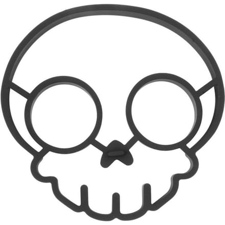 Grappig Skelet Hoofd Spiegelei Vorm Siliconen Anti-aanbak Eivorm Ring Creatieve Pannenkoek Vorm gray