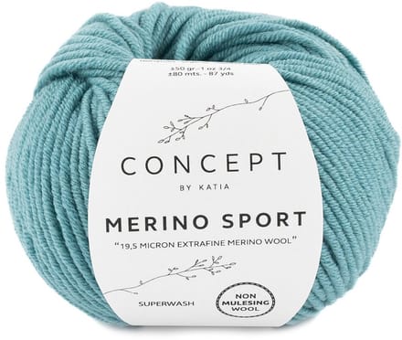 Katia Concept Merino Sport - 52 zeegroen - Wol Garen