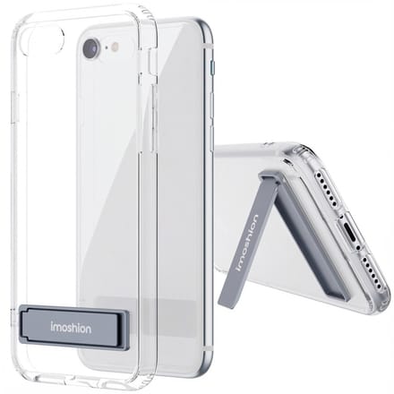 imoshion Hoesje - Geschikt voor Apple iPhone SE (2022) / SE (2020) / 8 / 7 - Stand Backcover - Transparant