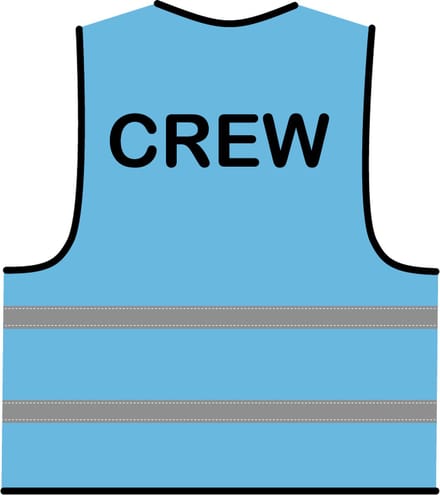 Crew hesje lichtblauw