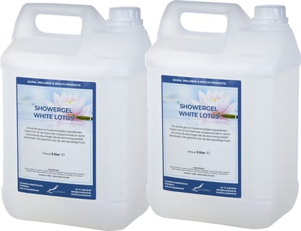 Claudius Douchegel White Lotus 5 liter - set van 2 stuks - Showergel