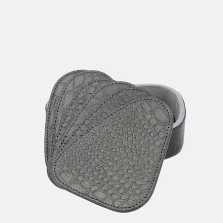 Chamada Sophie leren onderzetters croco organisch gun