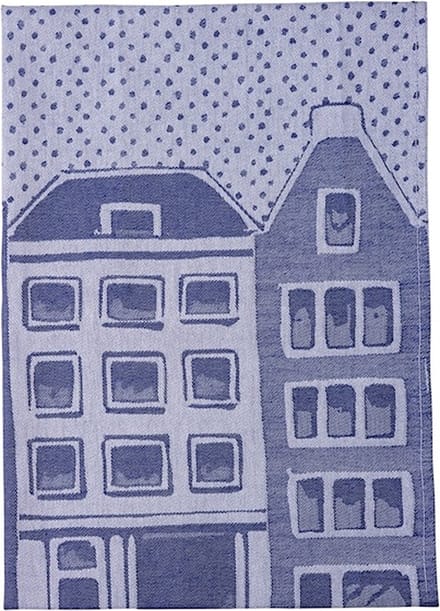 Theedoek Huisjes - Katoen - 50x70 cm