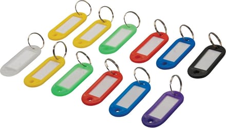 Silverline ID Sleutelhanger Assortiment - 12 stuks