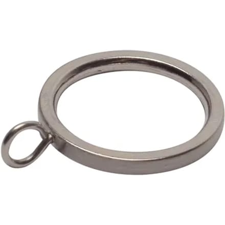 Decomode - Gordijnring - Metaal - Geborsteld Nikkel - Dia. 16mm - 12 Stuks