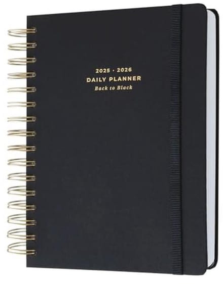 A5 Academisch Diary 2025-2026 - Dagelijks Planner met Stickers voor Studenten