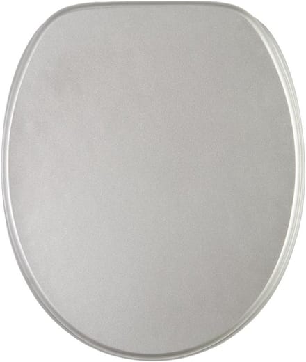 Comfortabele WC-bril met Softclose, Glitter Zilver, Eenvoudige Montage