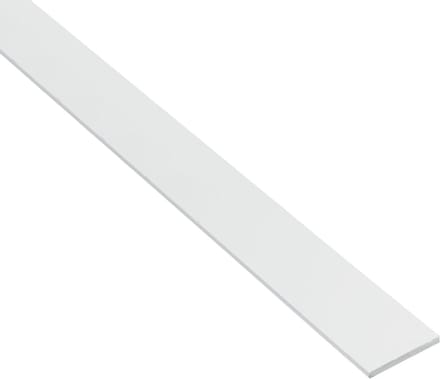 Alberts 479282 eco platte stang, PVC-U, wit, 1000 x 30 mm