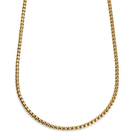 Essentials | 5 mm Goudkleurige Ketting met Gebogen Venetiaanse Schakels