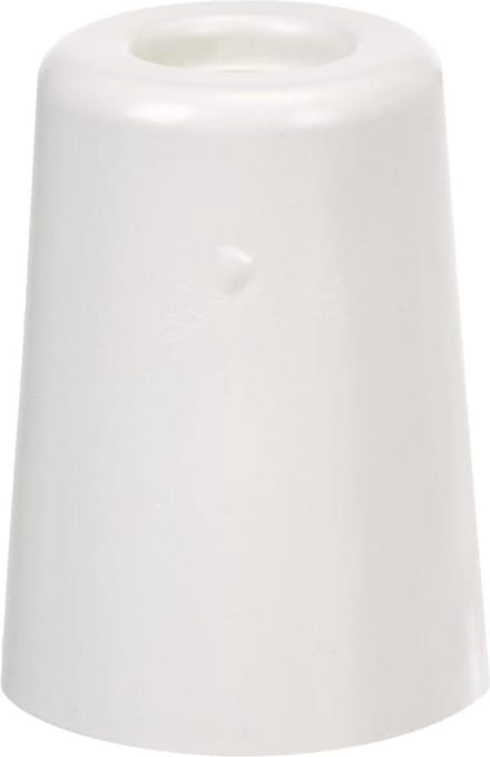 Grote deurstop 5x37x37 cm wit - met schroef