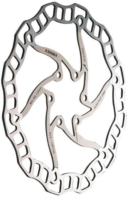 Ashima Aro 08 Ultralight 6b Remschijf Zilver 203 mm
