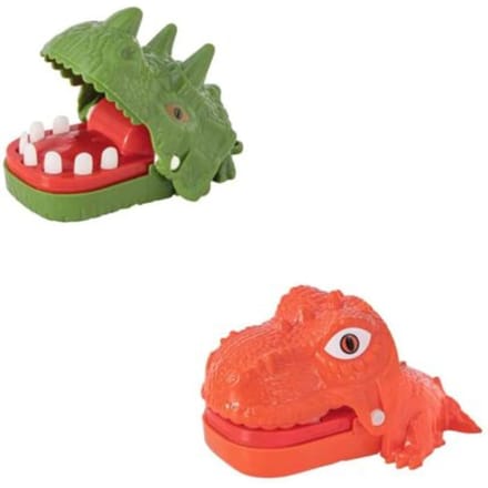 Bijtende dino happer 8,5 cm, assorti