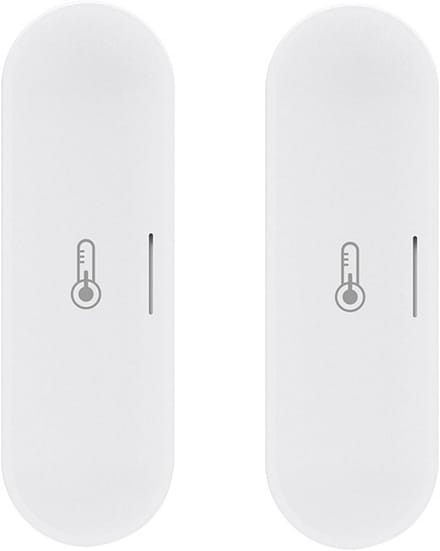 Slimme Temperatuur- en Vochtigheidssensor Set (2 stuks) voor Binnen en Buiten met ZigBee