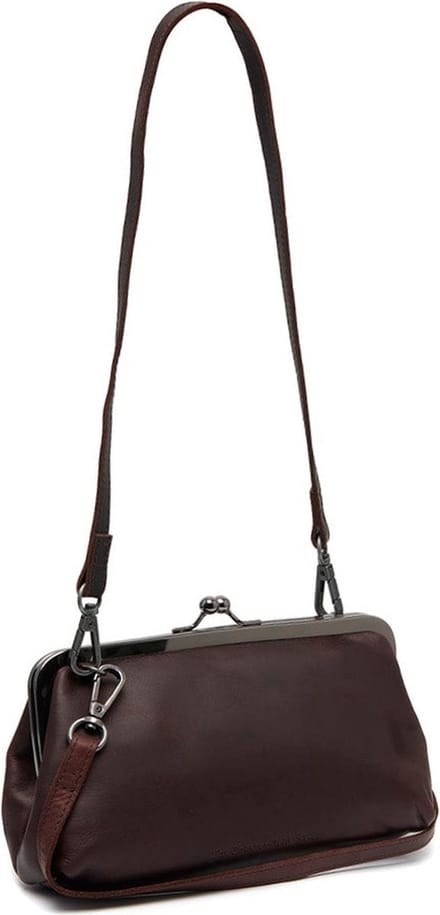 The Chesterfield Brand Schoudertas Koppeling Andrade Shoulderbag Brown Donkerbruin