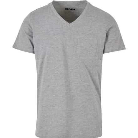 DEF - V-neck Heren T-shirt - M - Grijs