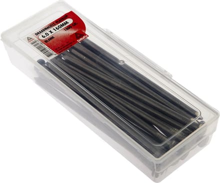 Draadnagel platkop blank 6.0x160mm