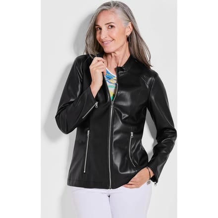 Jack in leerlook - zwart - Gr. 19 van Goldner Fashion