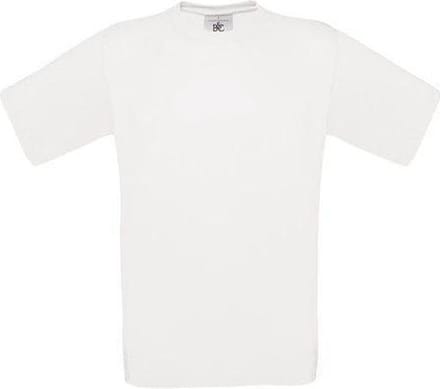 B&C Exact 150 Kids T-shirt White Maat 5/6 (onbedrukt - 5 stuks)
