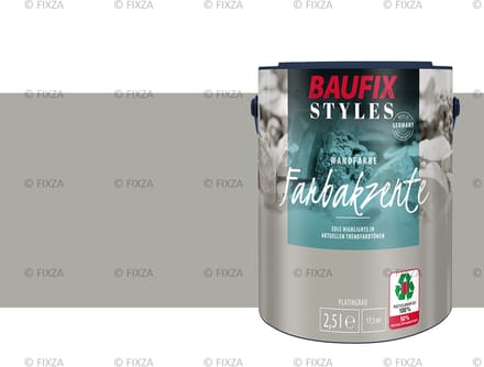 BAUFIX Styles Colour Accents platinagrijs 2,5 Liter