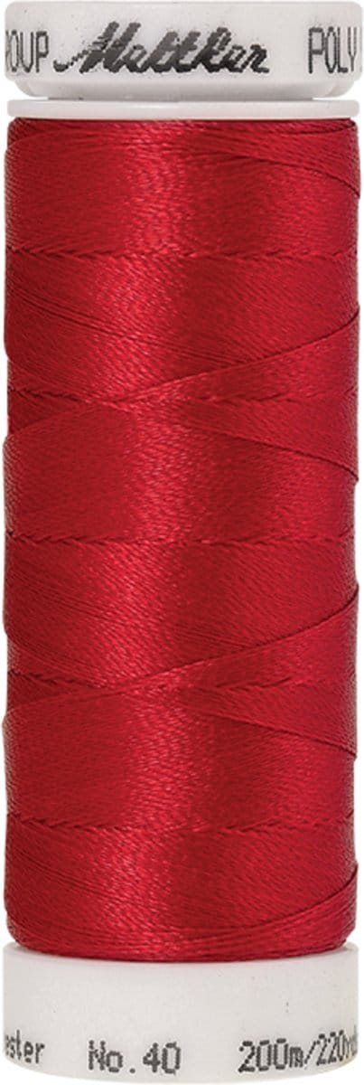 Mettler borduurgaren - Rood - Nr 1800 - Polysheen - 200 meter