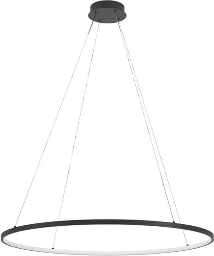 EGLO Parruta Hanglamp - LED - Ø 99 cm - Zwart|Wit - Instelbaar wit licht - Dimbaar