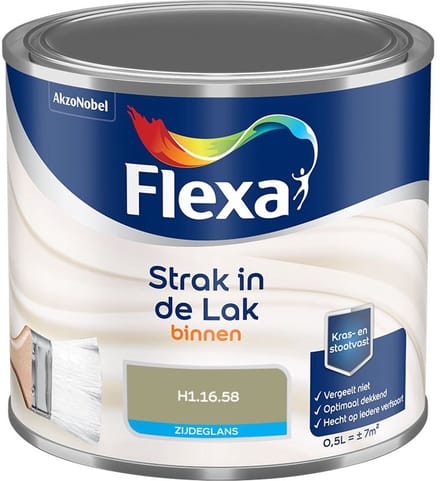 Flexa - Strak In De Lak Binnenlak Zijdeglans - H1.16.58 - Mengverf - 500 Ml