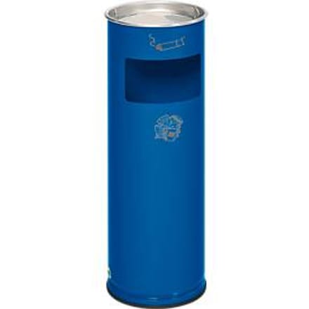 Combi-asbak, H 660 mm, gentiaanblauw