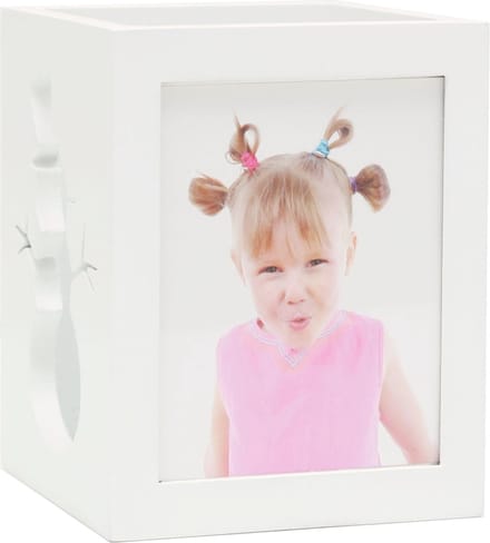 Deknudt Frames theelichthouder S67HE1 E2B - wit - sneeuwman - foto 6x7