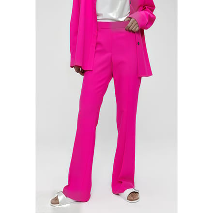 TRVL DRSS Long Basic Flare Pants Pink Maat: S | Wijde Broeken Outlet | Dames | Roze