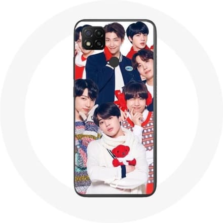 Coque pour Xiaomi Redmi 9C BTS Affiche Memebers Cadeau de Noël 2023