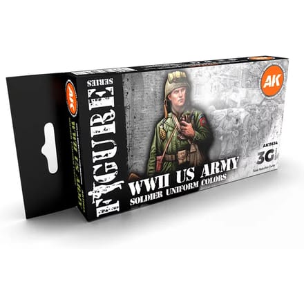 Coffret de schilderen AK Interactive Ww2 Us Uniforms 3G