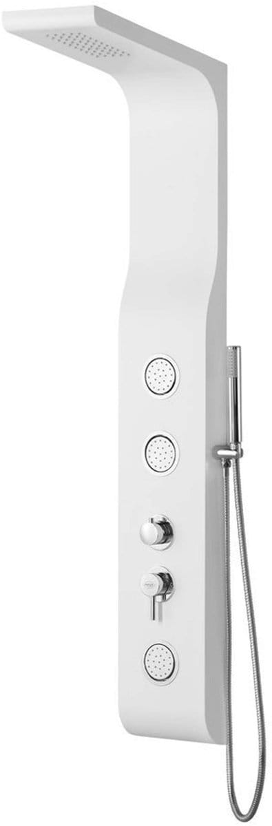 Aqualine Douches - Douchepaneel Yuki, met kraan, 210x1400 mm, wit SL290
