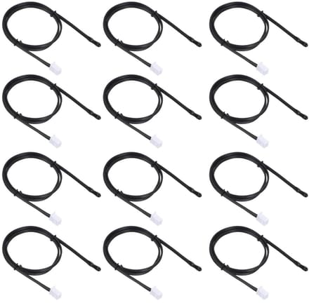 Temperatuursensor - NTC Sensor - Temperatuur Meten - Waterdicht Epoxy - 12 Stuks - Zwart