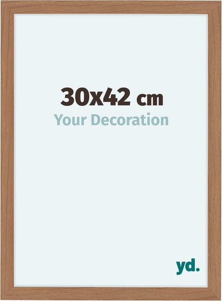 Your Decoration - Fotolijst 30x42 cm - MDF - Notenhout Licht - Como