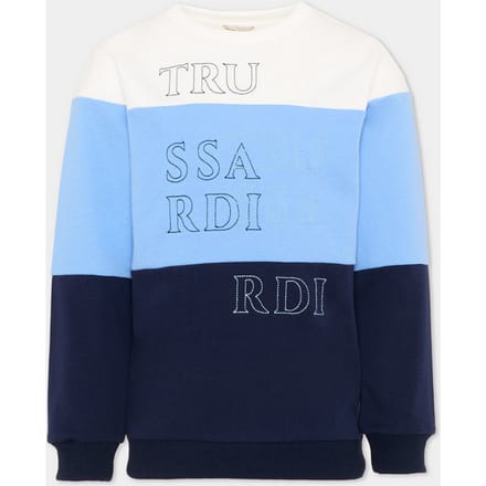 blauw-wit baby sweatshirt