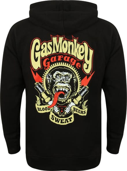 Gas Monkey Garage Hoodie Sparkplugs Zwart