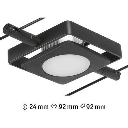 Paulmann 12V-kabelsysteem lamp 4.5 W LED Zwart (mat), Chroom