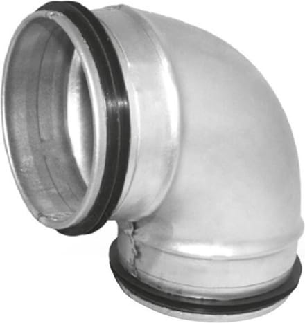 Korte ronde spiro bocht 90° Ø 150mm voor spirobuis