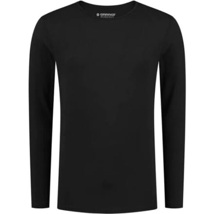 Garage Basic Longsleeve T-Shirt Stretch Zwart - Maat 3XL - Heren - Basic T-shirt
