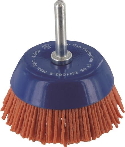 Ivana Nylon Komborstel Met Schacht 6mm Korrel 80 65x1.2mm