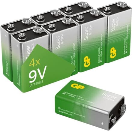 GP Batteries GP1604A-2LB8 9V batterij (blok) Alkaline 9 V 8 stuk(s)