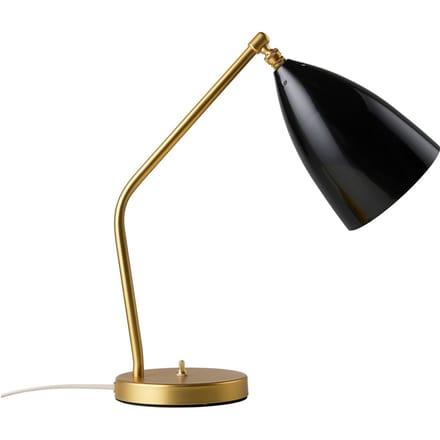 GUBI Grossman Collection Gräshoppa Tafellamp Messing/ Glanzend Zwart