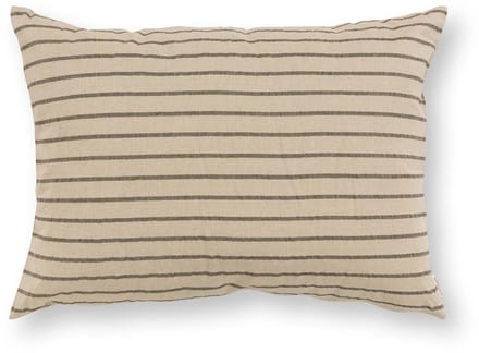 vtwonen Sierkussen - Gestreept - Kussen voor de Woonkamer - Beige - 50x70cm