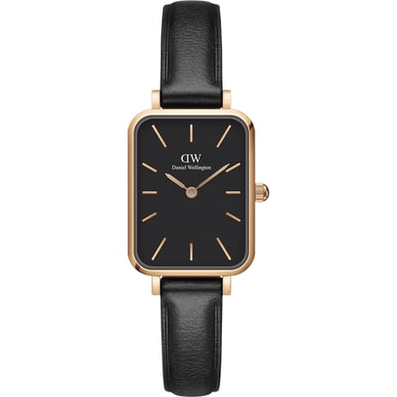 Daniel Wellington DW Watch Quadro Pressed Sheffield Black Rose Gold 20x26mm MIC