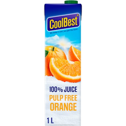 Juice premium orange pulp free