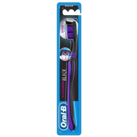 Oral-B Allrounder Zwarte Tandenborstel Medium 1 st