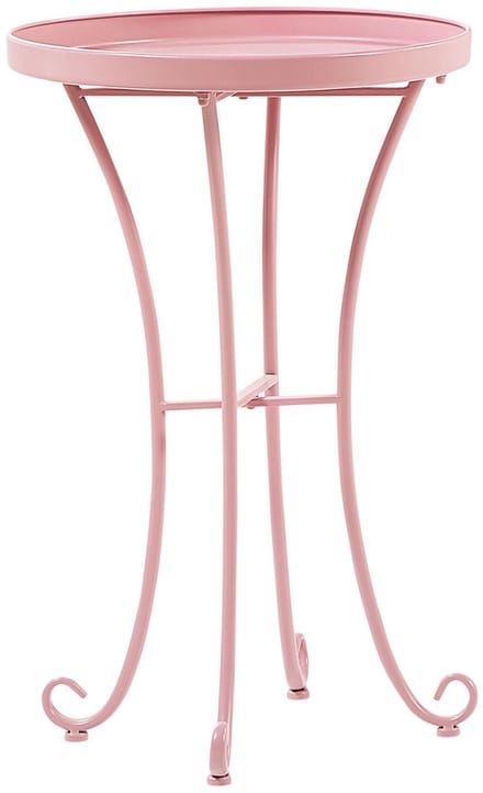 CAVINIA - Tuintafel - Roze - 40 x 40 cm - Metaal