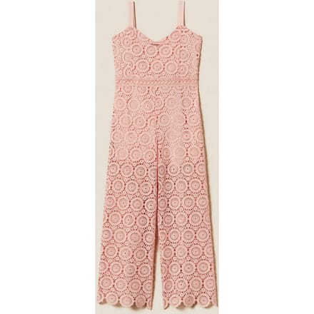 pak in kant macrame roze meisje
